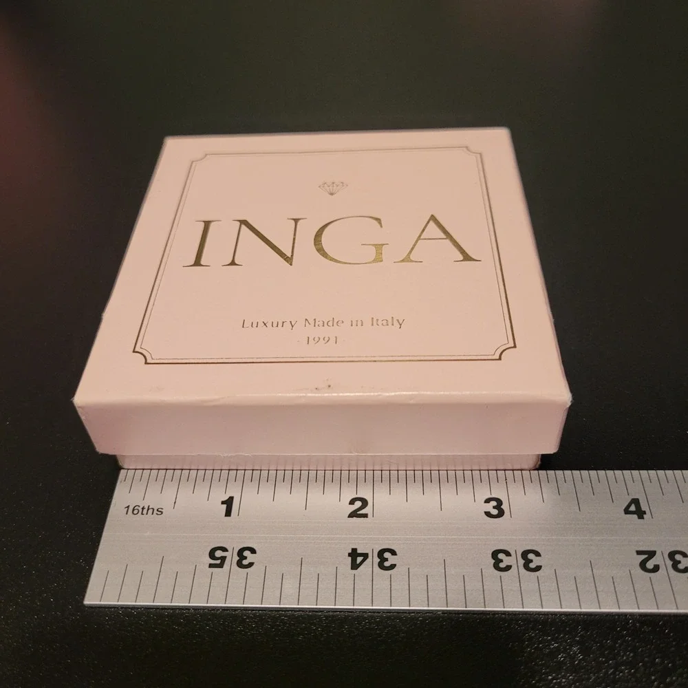 Inga Italy Small Jewelry Gift Box, Pink Gold